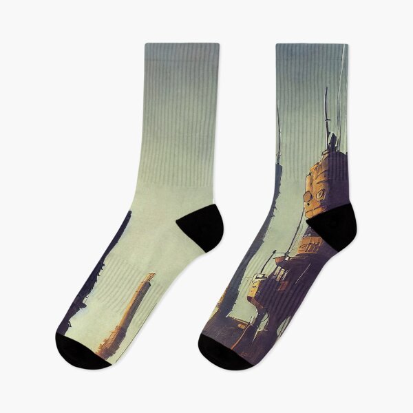 Item preview, Atom Punk Cityscape designed and sold by AM FineArtPrints.