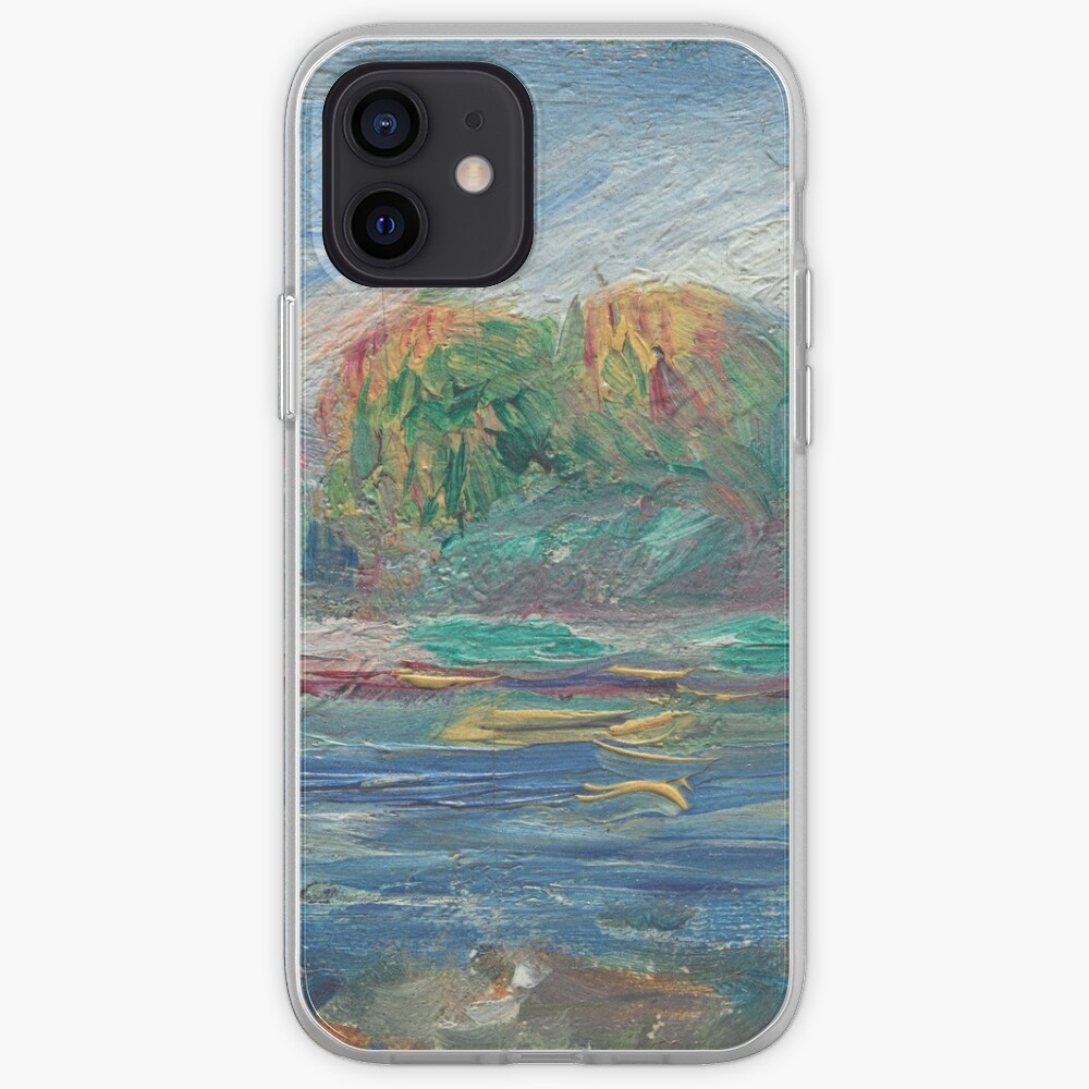 The Blue River Oil Painting by Auguste Renoir iPhone Case & Cover