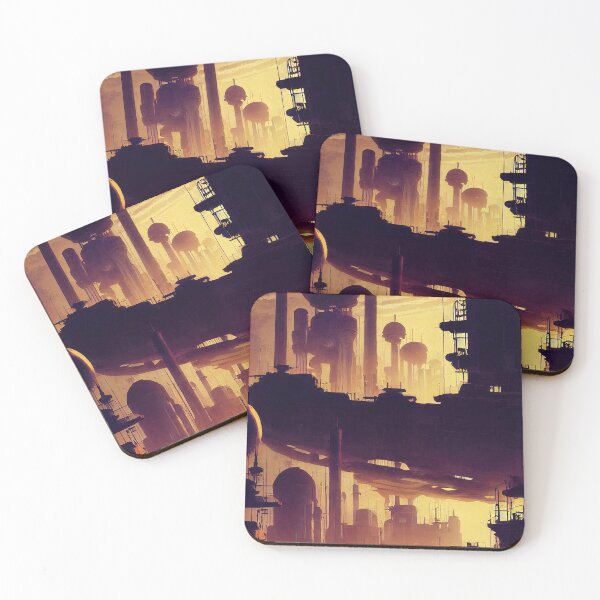 Item preview, Atom Punk Cityscape designed and sold by AM FineArtPrints.