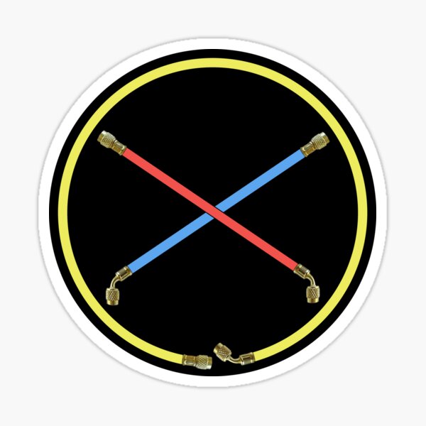 Item preview, Refrigerant Hoses Crossbones - Yellow, Red, Blue designed and sold by itsanAgething.