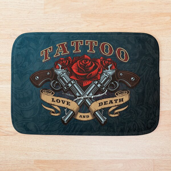 Item preview, Tattoo Rose Gun designed and sold by Fresh Vibe.