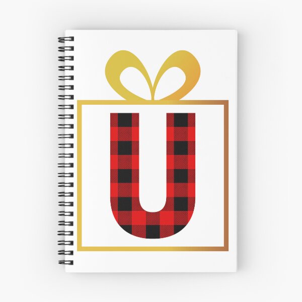 Artikelvorschau, Weihnachtsbüffel-Plaid-Buchstabe U entworfen und verkauft von Lyssarien.