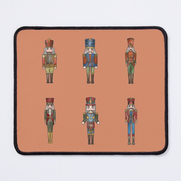 Item preview, Group of Vintage Nutcrackers Figures on a Copper Color Background designed and sold by Beneficial Art.