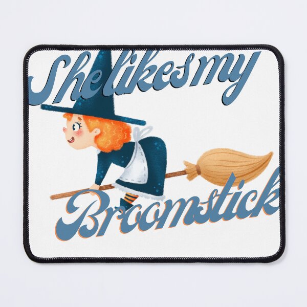 Item preview, Funny She Likes My Broomstick  designed and sold by TheCreativeFab.