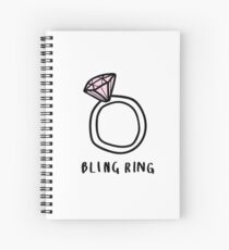 Bling Ring ♡ Trendy/Hipster/Tumblr Meme Spiral Notebook