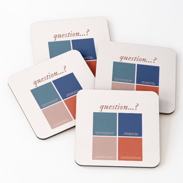 Item preview, question...? lyric color palette / graphic design designed and sold by viviennesworld.