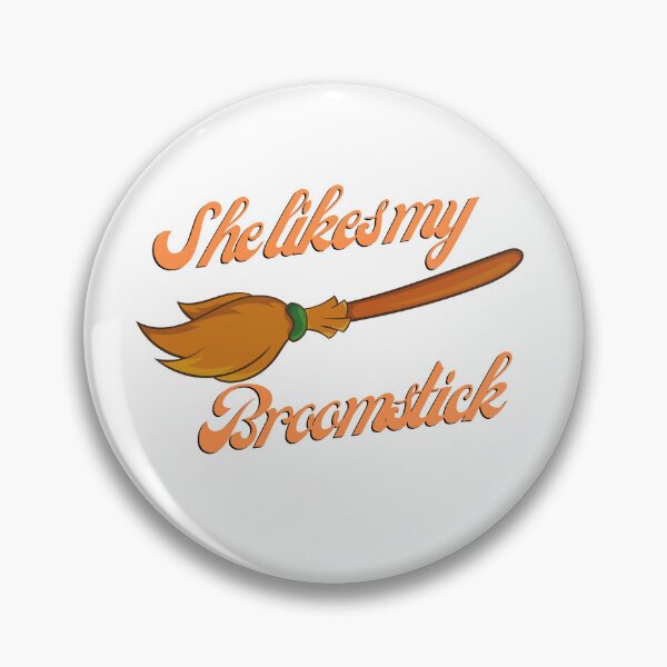 Item preview, Funny She Likes My Broomstick  designed and sold by TheCreativeFab.