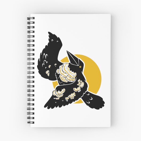 Item preview, Black Crow with Bracket Fungi designed and sold by boozkova-vorona.