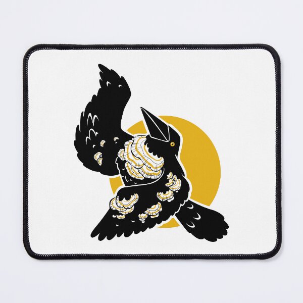 Item preview, Black Crow with Bracket Fungi designed and sold by boozkova-vorona.