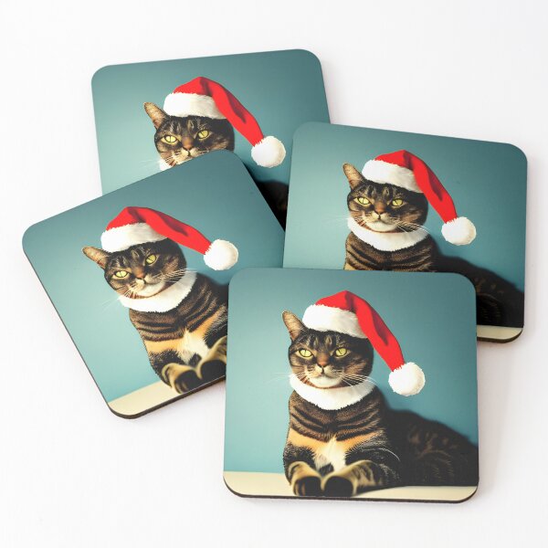Aperçu de l'œuvre Chat Père Noël créée et vendue par NitaBond.