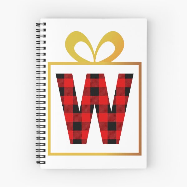 Item preview, Christmas Buffalo Plaid Letter W designed and sold by Lyssarien.
