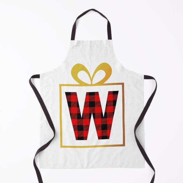 Item preview, Christmas Buffalo Plaid Letter W designed and sold by Coffee Lifestyle.