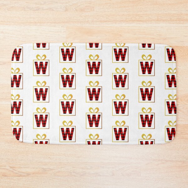 Item preview, Christmas Buffalo Plaid Letter W designed and sold by Coffee Lifestyle.