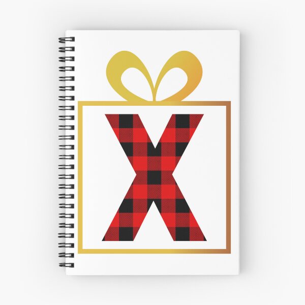 Item preview, Christmas Buffalo Plaid Letter X designed and sold by Coffee Lifestyle.