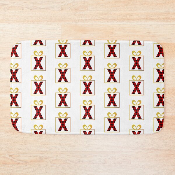 Item preview, Christmas Buffalo Plaid Letter X designed and sold by Coffee Lifestyle.