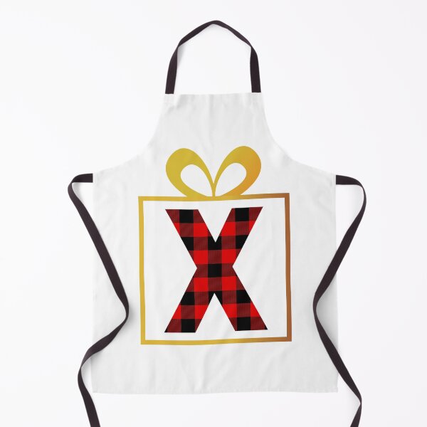 Item preview, Christmas Buffalo Plaid Letter X designed and sold by Coffee Lifestyle.