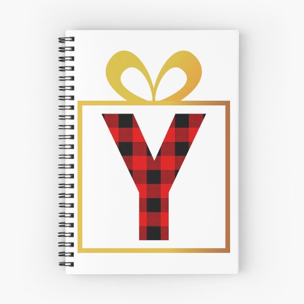 Item preview, Christmas Buffalo Plaid Letter Y designed and sold by Coffee Lifestyle.