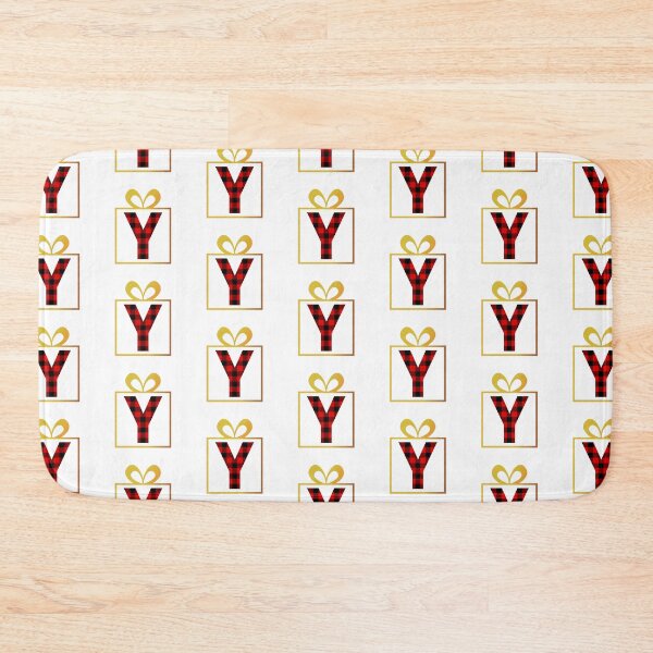 Item preview, Christmas Buffalo Plaid Letter Y designed and sold by Coffee Lifestyle.