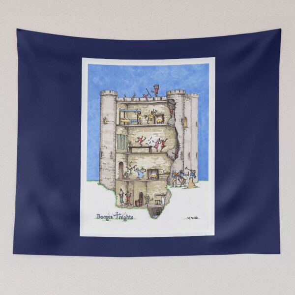 Item preview, Boogie Knights - Cartel de humor medieval designed and sold by MNoblestudio.