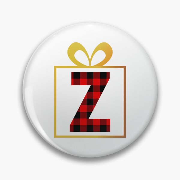Item preview, Christmas Buffalo Plaid Letter Z designed and sold by Coffee Lifestyle.