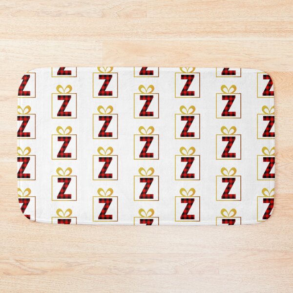 Item preview, Christmas Buffalo Plaid Letter Z designed and sold by Coffee Lifestyle.