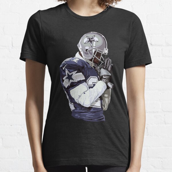 Deion Sanders Dallas Cowboys Youth Gray Name & Number Logo T-shirt 