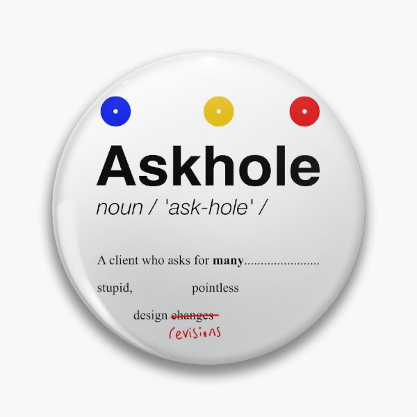 Item preview, Askhole For Graphic Designers designed and sold by peacefulcreator.