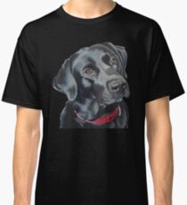 Camiseta clásica Indi el labrador negro