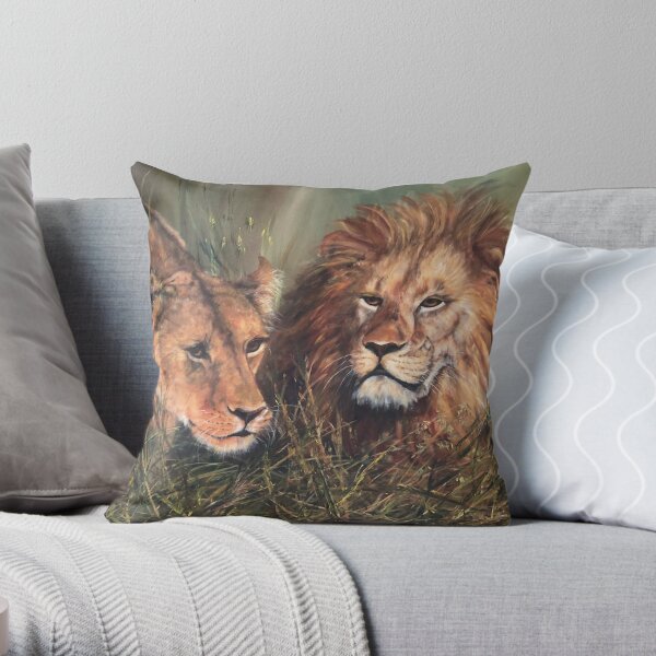 Lions Throw Pillow