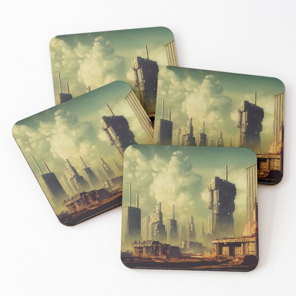 Item preview, Atom Punk Cityscape designed and sold by AM FineArtPrints.