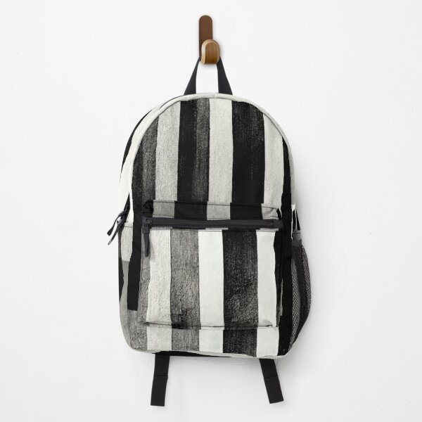 Item preview, Black and white vertical striped top designed and sold by YZO-Design.