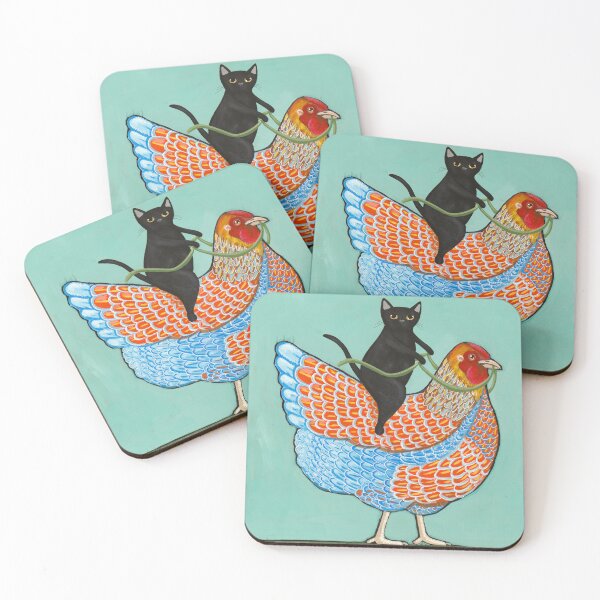 Chickens Coasters for Sale Redbubble