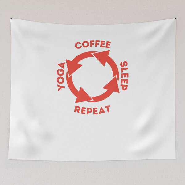 Item preview, Coffee Yoga Sleep Repeat  designed and sold by OneDayCollected.