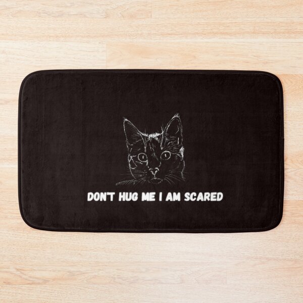 Item preview, Don't hug me I am scared funny cat designed and sold by Sanvente.