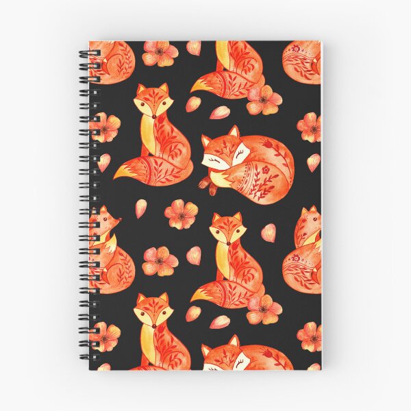 Item preview, Happy fox woodland pattern designed and sold by pinkyfish1010.