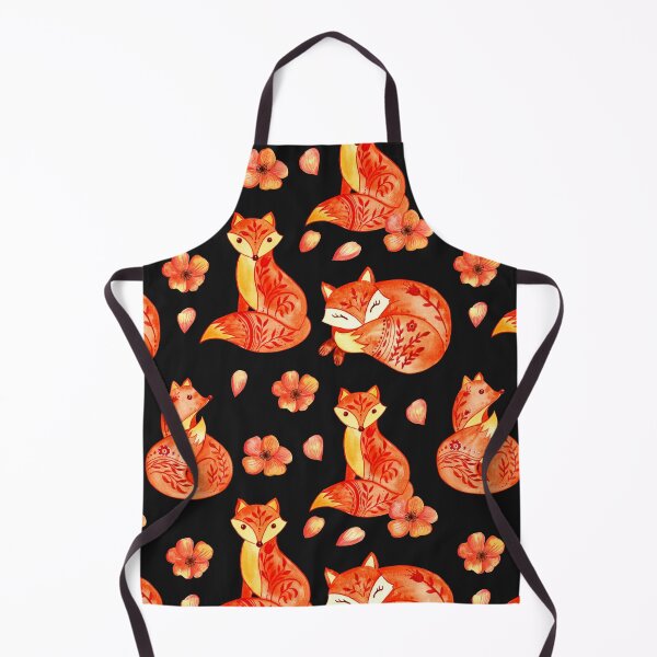 Item preview, Happy fox woodland pattern designed and sold by pinkyfish1010.