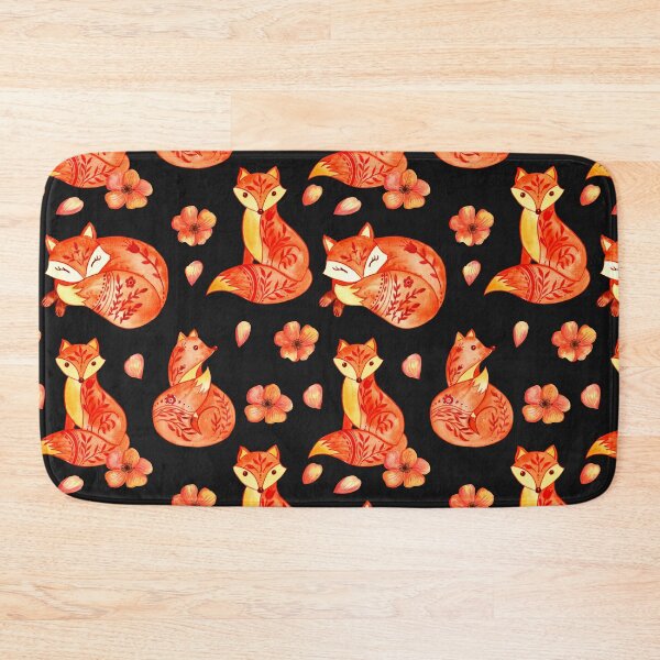 Item preview, Happy fox woodland pattern designed and sold by pinkyfish1010.