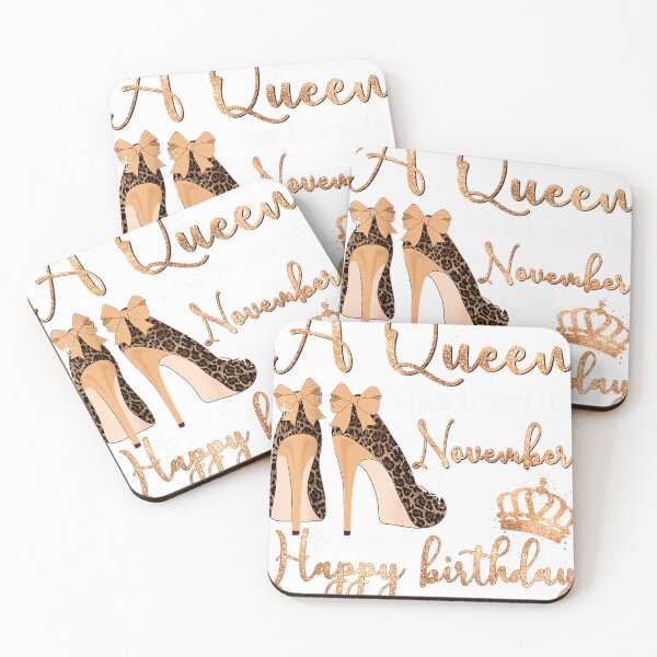 Item preview, A Queen Was Born In November Happy Birthday To Me High Heel_6 designed and sold by TGMerwin.