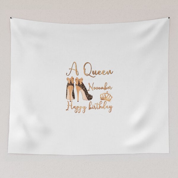 Item preview, A Queen Was Born In November Happy Birthday To Me High Heel_6 designed and sold by TGMerwin.