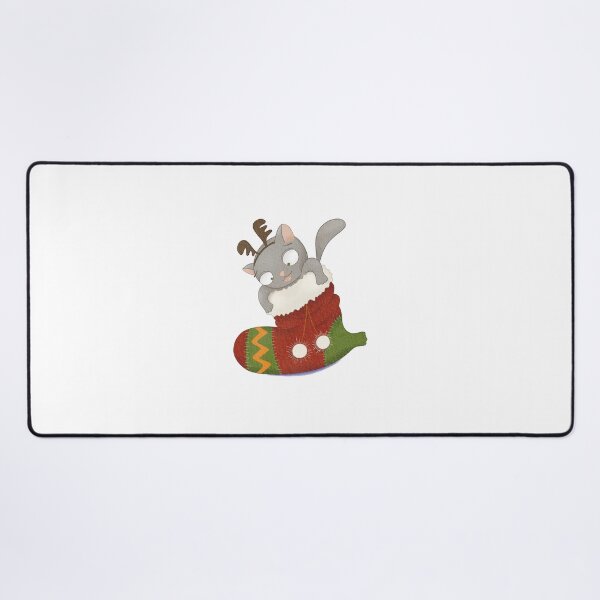 Item preview, Christmas cute kitten in Christmas stocking designed and sold by PotaninaArt.