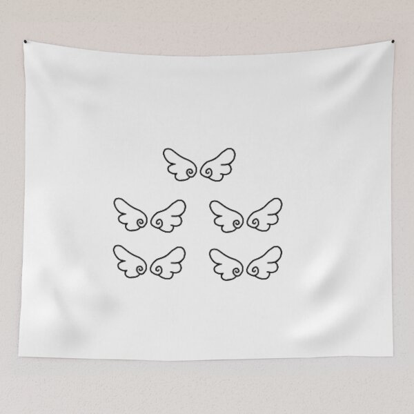 Item preview, angel wings sticker designed and sold by ChloeArtDesigns.