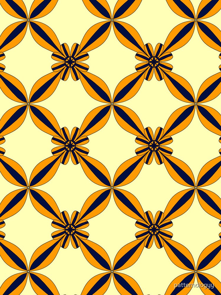 Thumbnail 4 of 4, iPhone Case, Geometric Flower Style Pattern designed and sold by patternologyy.