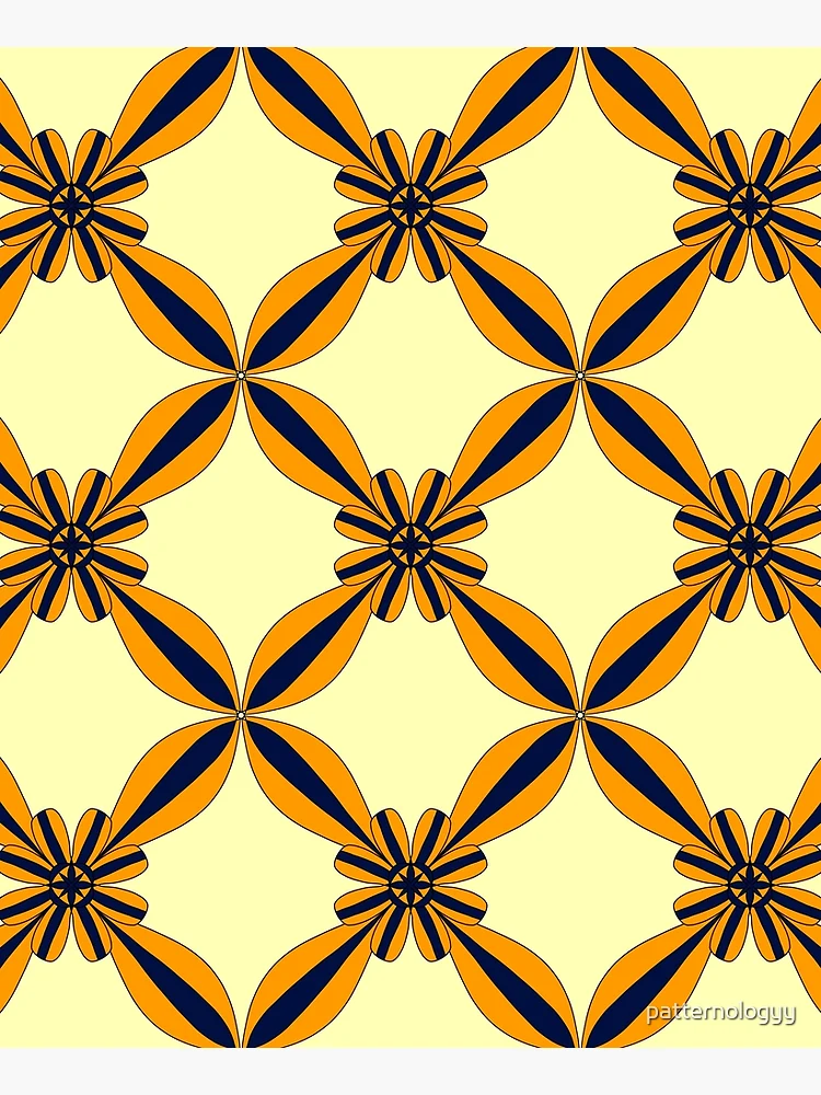 Thumbnail 6 of 6, Apron, Geometric Flower Style Pattern designed and sold by patternologyy.
