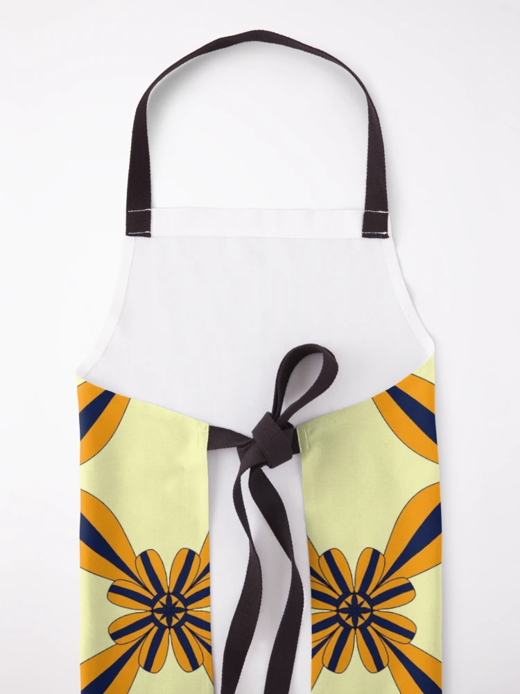 Thumbnail 5 of 6, Apron, Geometric Flower Style Pattern designed and sold by patternologyy.