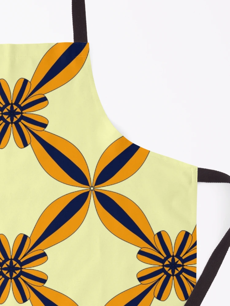 Thumbnail 3 of 6, Apron, Geometric Flower Style Pattern designed and sold by patternologyy.