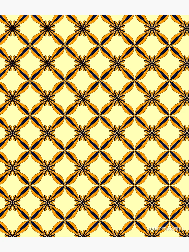 Thumbnail 3 of 3, Backpack, Geometric Flower Style Pattern designed and sold by patternologyy.