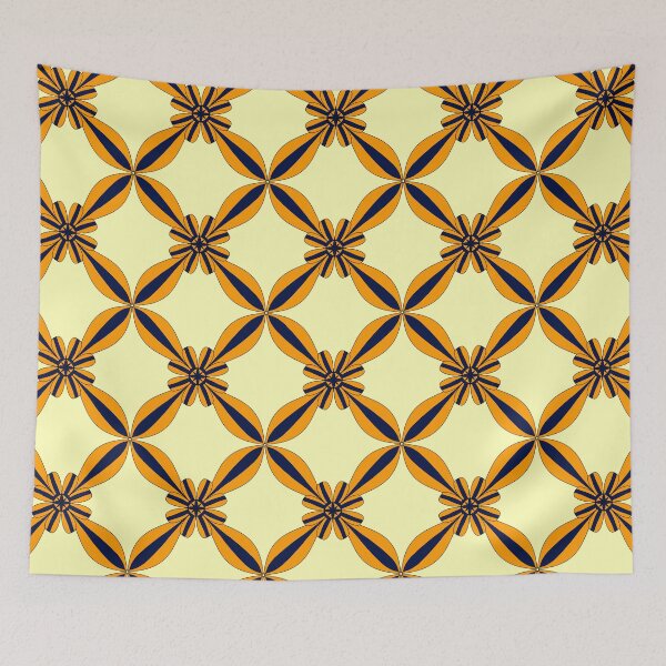 Item preview, Geometric Flower Style Pattern designed and sold by patternologyy.