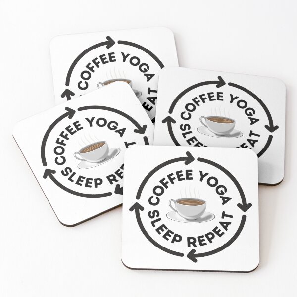 Item preview, Coffee Yoga Sleep Repeat designed and sold by OneDayCollected.
