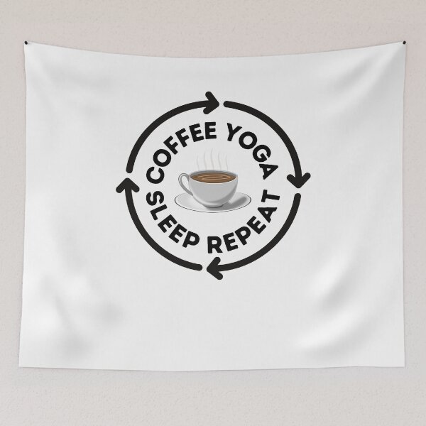 Item preview, Coffee Yoga Sleep Repeat designed and sold by OneDayCollected.