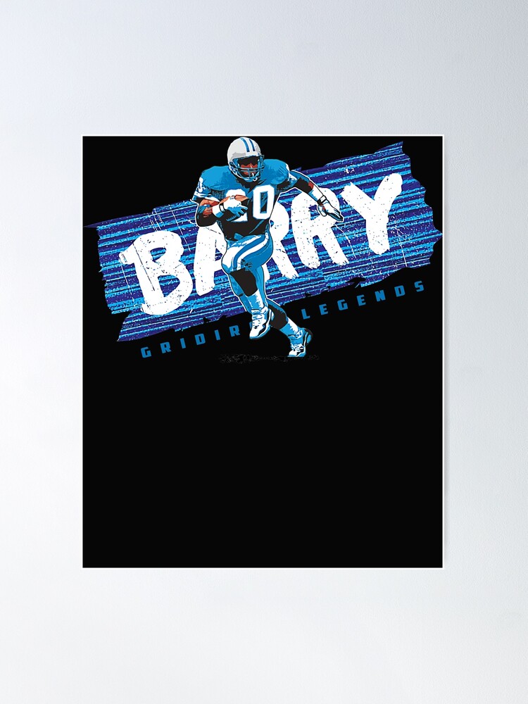 Vintage 90s Graphic Style Barry Sanders T-shirt Barry Sanders 